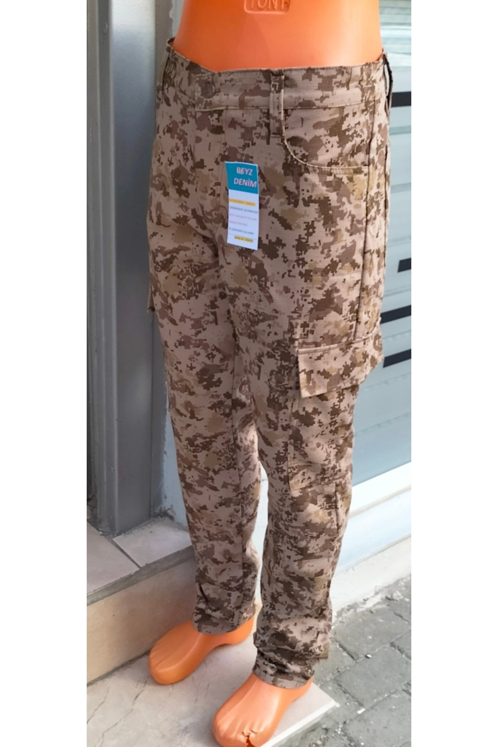 özel Ripsstop dokumlu çol kamuflaj kargo su itici pantolon