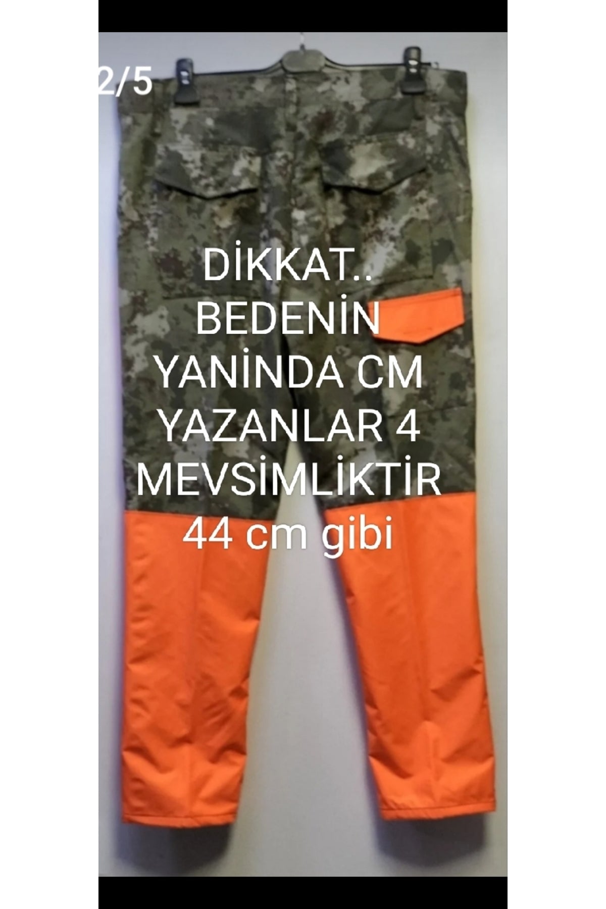 Turanjlı Kamuflaj 4mevsim lik Çulluk Avcı Ve Yuruyuş Pantolonu Pacalar Buyuk Beden