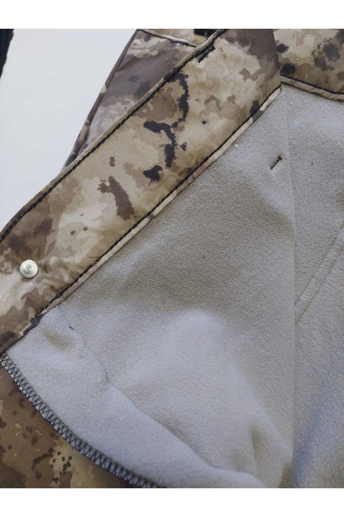 KIŞLIK POLARLI EN.BOY LİKRALİ SOĞUK İKLİM TAKTİK KAMUFLAJ SU GECİRMEZ PANTOLON