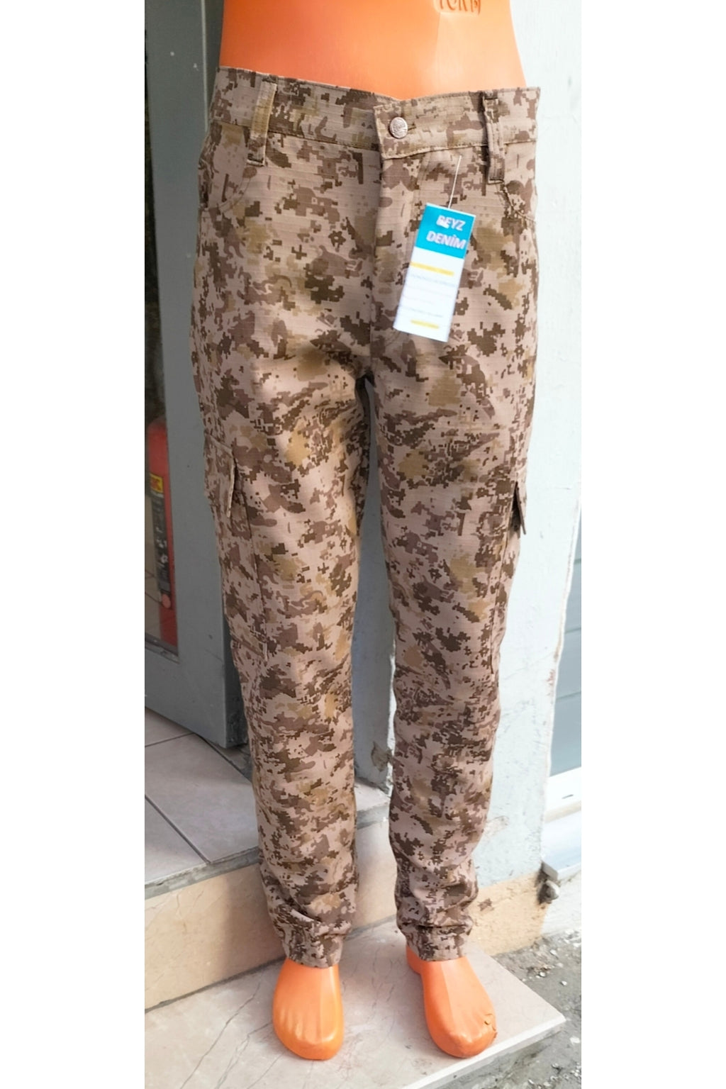 özel Ripsstop dokumlu çol kamuflaj kargo su itici pantolon