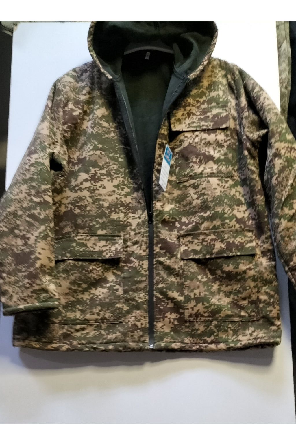 Bordolu Kamuflaj Av Avcı Ve Yürüyüş İçin Kaban Mont Su İtici Nefes Alan