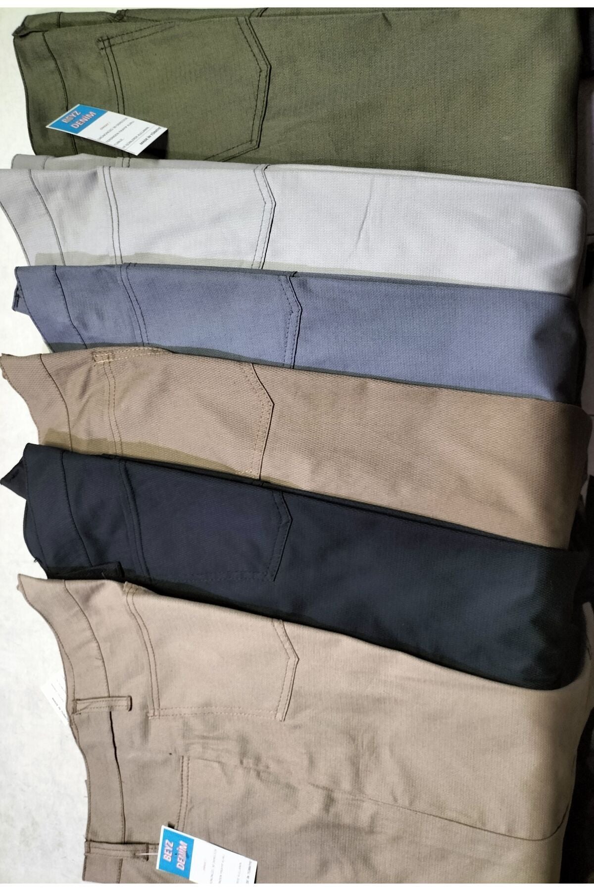 Yazlık  gri keten pantolon klasik  kot kesimi büyük beden