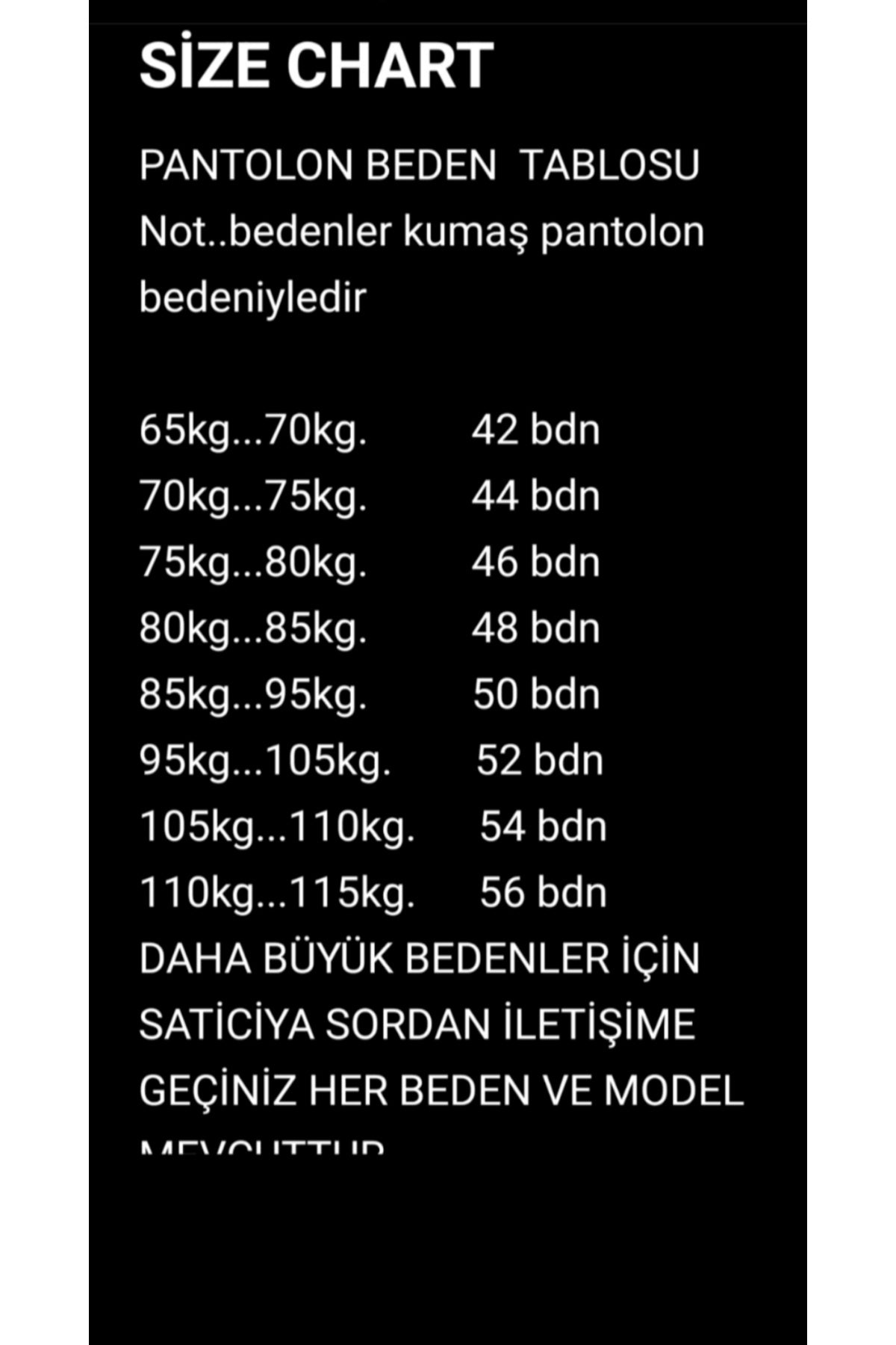 Klasık ripsstop esnek pantolon kot kesimi büyük beden battal