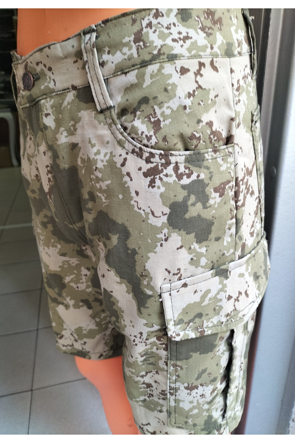 Ripsstop Ince K.kuvvetleri Kamuflaj Büyük Beden Şort Kapri Diz Üstü Pantolon