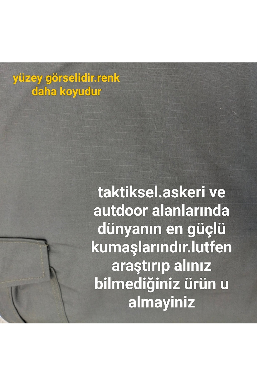 Koyu Haki Likralı Kargo Taktikal Buyuk Beden Ripsstop Pantolon