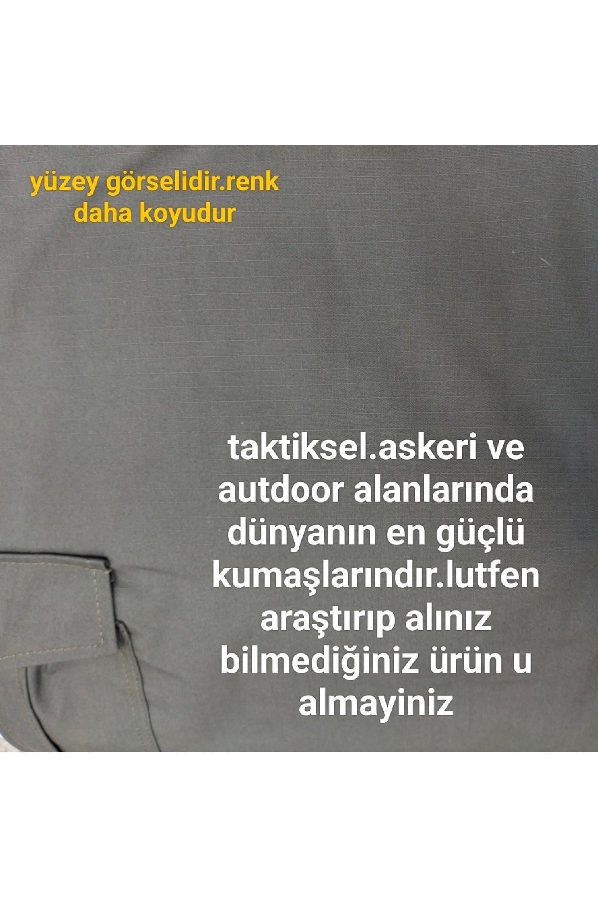 Koyu Haki Likralı Kargo Taktikal Buyuk Beden Ripsstop Pantolon